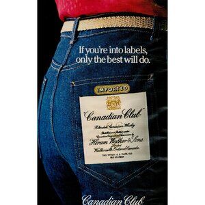 1982 Canadian Club Whisky Vintage Print Ad "The Best In The House" (L16)